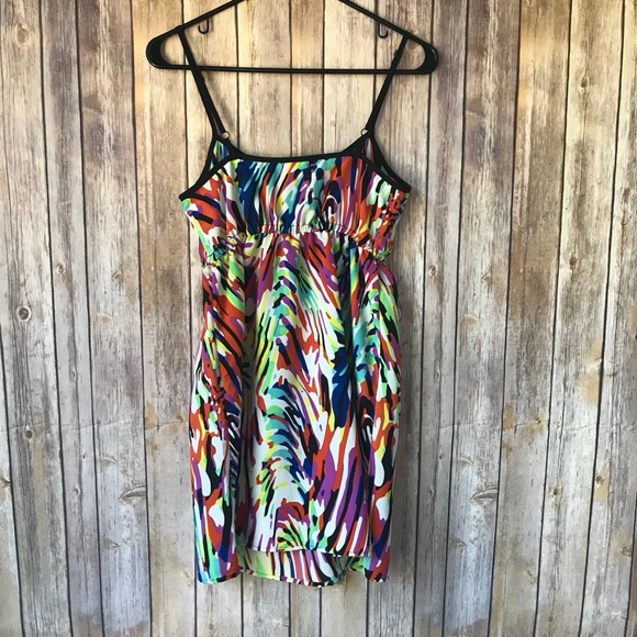 Kimchi Blue White & Purple Zebra Print Dress Sz S - Picture 3 of 8